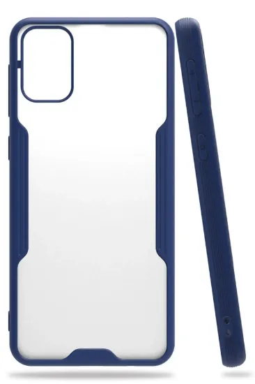 Newface Samsung Galaxy M31 Kılıf Platin Silikon - Lacivert resmi