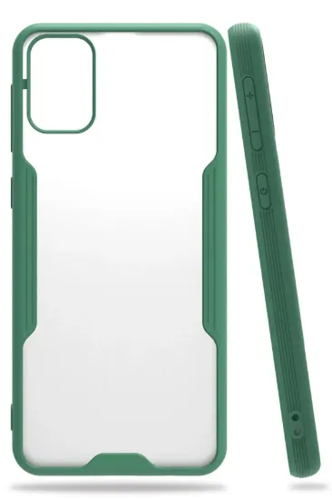 Newface Samsung Galaxy M31 Kılıf Platin Silikon - Yeşil resmi