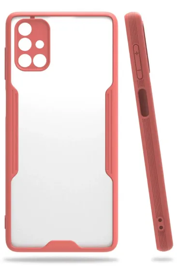 Newface Samsung Galaxy M51 Kılıf Platin Silikon - Pembe resmi