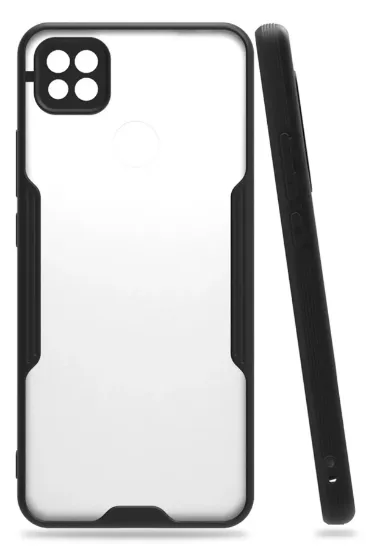 Newface Xiaomi Redmi 9C Kılıf Platin Silikon - Siyah resmi