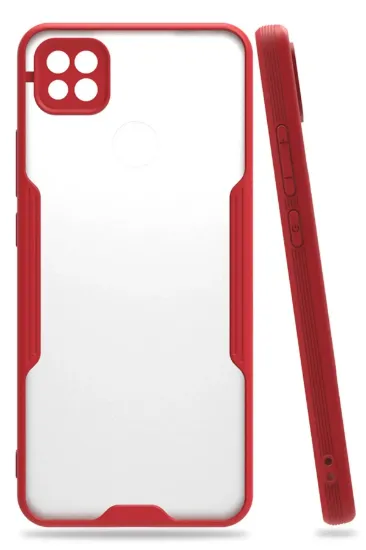 Newface Xiaomi Redmi 9C Kılıf Platin Silikon - Kırmızı resmi