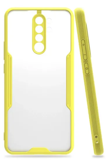 Newface Xiaomi Redmi Note 8 Pro Kılıf Platin Silikon - Sarı resmi