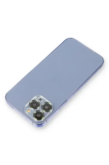 Newface iPhone 13 Pro Max Metal Kamera Lens Koruma Cam - Koyu Yeşil resmi