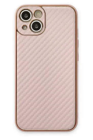 Newface iPhone 13 Kılıf Coco Karbon Silikon - Pembe resmi