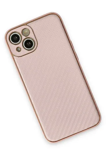 Newface iPhone 13 Kılıf Coco Karbon Silikon - Pembe resmi