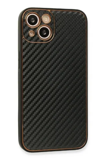 Newface iPhone 13 Kılıf Coco Karbon Silikon - Siyah resmi