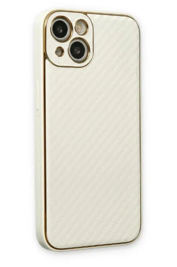 Newface iPhone 13 Kılıf Coco Karbon Silikon - Beyaz resmi