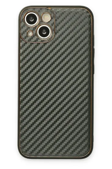 Newface iPhone 13 Kılıf Coco Karbon Silikon - Füme resmi