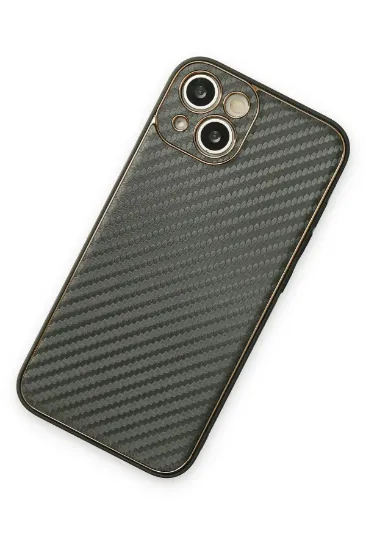 Newface iPhone 13 Kılıf Coco Karbon Silikon - Füme resmi