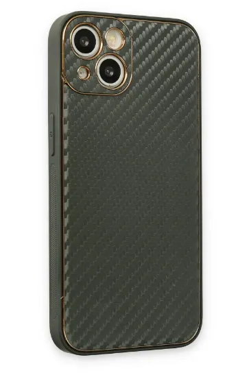 Newface iPhone 13 Kılıf Coco Karbon Silikon - Füme resmi