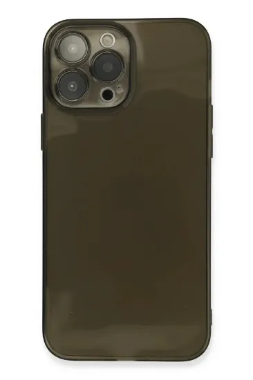 Newface iPhone 13 Pro Max Kılıf Fly Lens Silikon - Siyah resmi