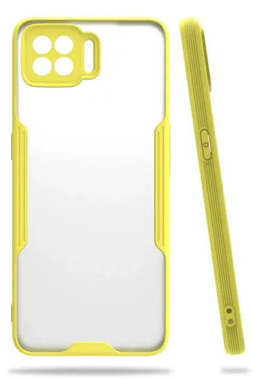 Newface Oppo A73 Kılıf Platin Silikon - Sarı resmi