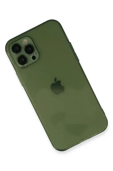 Newface iPhone 12 Pro Kılıf Fly Lens Silikon - Yeşil resmi