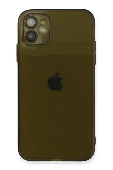 Newface iPhone 12 Kılıf Fly Lens Silikon - Siyah resmi