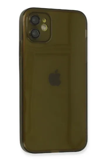 Newface iPhone 12 Kılıf Fly Lens Silikon - Siyah resmi