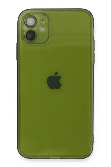Newface iPhone 12 Kılıf Fly Lens Silikon - Yeşil resmi