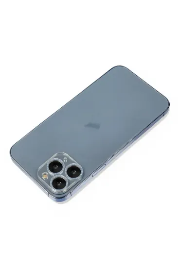 Newface iPhone 11 Pro Max Shine Kamera Lens Koruma Cam - Sierra Blue resmi
