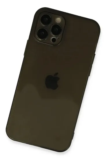 Newface iPhone 12 Pro Max Kılıf Fly Lens Silikon - Siyah resmi