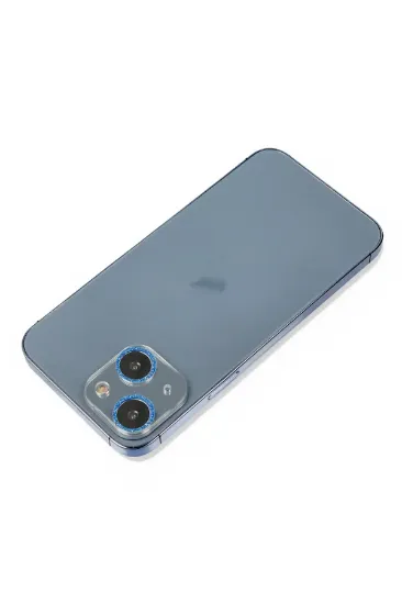 Newface iPhone 13 Shine Kamera Lens Koruma Cam - Mavi resmi