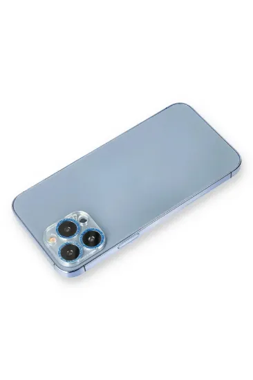 Newface iPhone 13 Pro Shine Kamera Lens Koruma Cam - Mavi resmi
