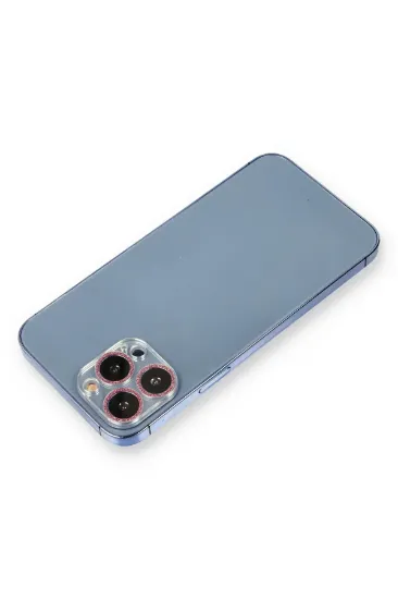 Newface iPhone 13 Pro Shine Kamera Lens Koruma Cam - Pembe resmi