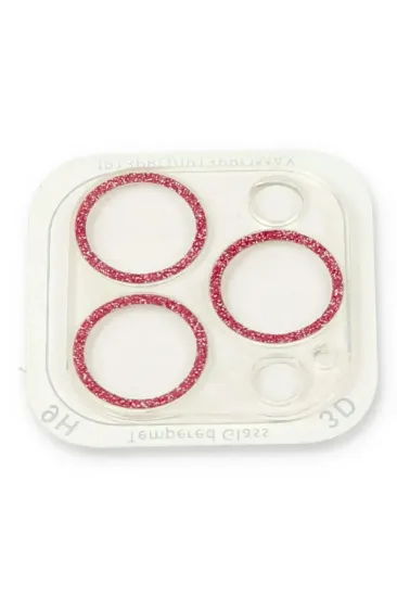 Newface iPhone 13 Pro Shine Kamera Lens Koruma Cam - Pembe resmi