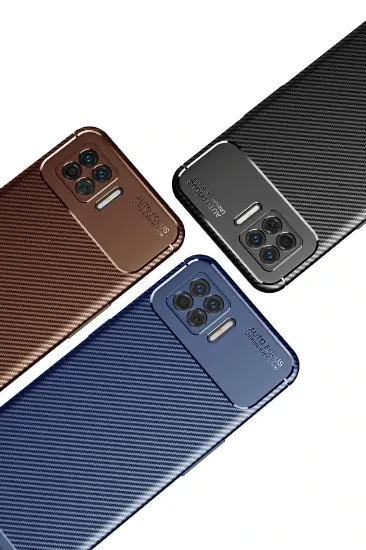 Newface Oppo A73 Kılıf Auto Focus Karbon Kapak - Siyah resmi