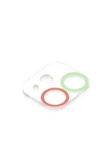 Newface iPhone 11 Renkli Kamera Lens Koruma Cam - Yeşil-Pembe resmi