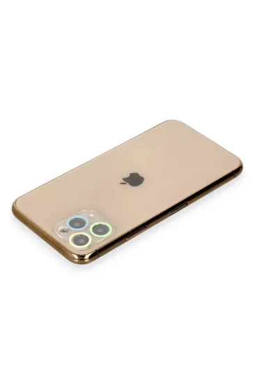 Newface iPhone 11 Pro Max Renkli Kamera Lens Koruma Cam - Yeşil-Sarı resmi