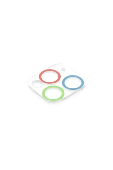 Newface iPhone 11 Pro Max Renkli Kamera Lens Koruma Cam - Mavi-Yeşil resmi