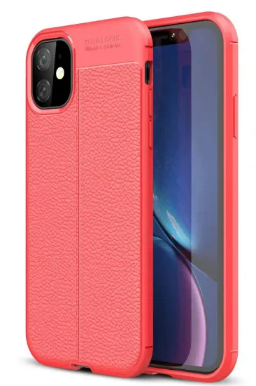 Newface iPhone 11 Kılıf Auto Focus Kapak - Kırmızı resmi