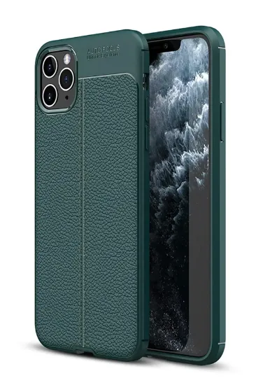 Newface iPhone 11 Pro Kılıf Auto Focus Kapak - Yeşil resmi
