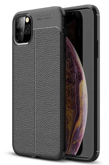 Newface iPhone 11 Pro Max Kılıf Auto Focus Kapak - Siyah resmi