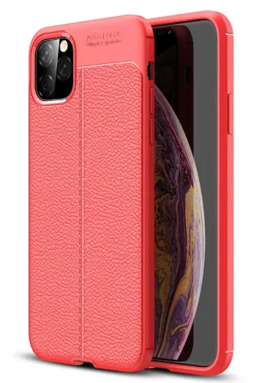 Newface iPhone 11 Pro Max Kılıf Auto Focus Kapak - Kırmızı resmi