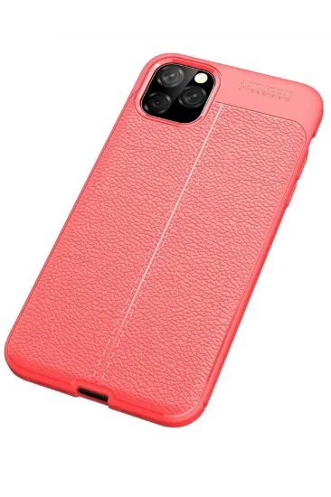 Newface iPhone 11 Pro Max Kılıf Auto Focus Kapak - Kırmızı resmi