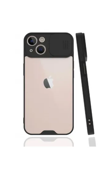 Newface iPhone 13 Kılıf Platin Kamera Koruma Silikon - Siyah resmi