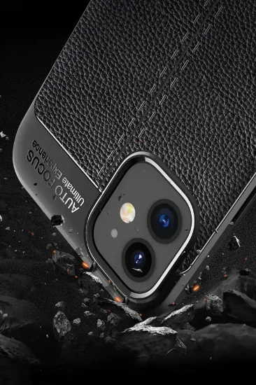 Newface iPhone 12 Mini Kılıf Auto Focus Kapak - Siyah resmi