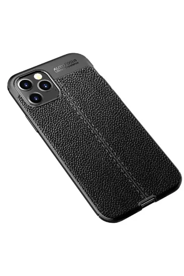 Newface iPhone 12 Pro Max Kılıf Auto Focus Kapak - Siyah resmi