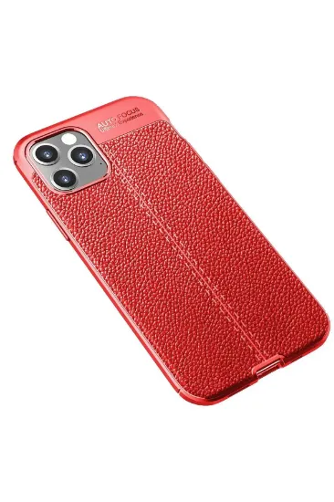 Newface iPhone 12 Pro Max Kılıf Auto Focus Kapak - Kırmızı resmi
