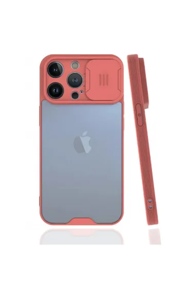Newface iPhone 13 Pro Max Kılıf Platin Kamera Koruma Silikon - Pembe resmi