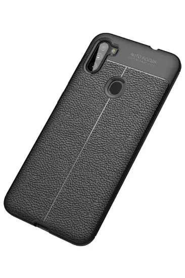 Newface Samsung Galaxy A11 Kılıf Auto Focus Kapak - Siyah resmi