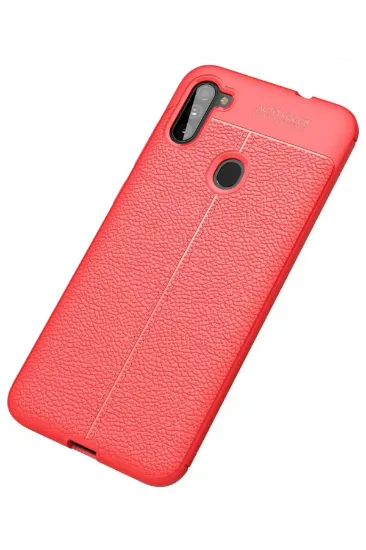 Newface Samsung Galaxy A11 Kılıf Auto Focus Kapak - Kırmızı resmi