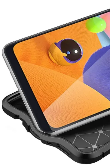Newface Samsung Galaxy A31 Kılıf Auto Focus Kapak - Kırmızı resmi