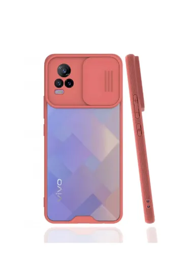 Newface Vivo V21e Kılıf Platin Kamera Koruma Silikon - Pembe resmi