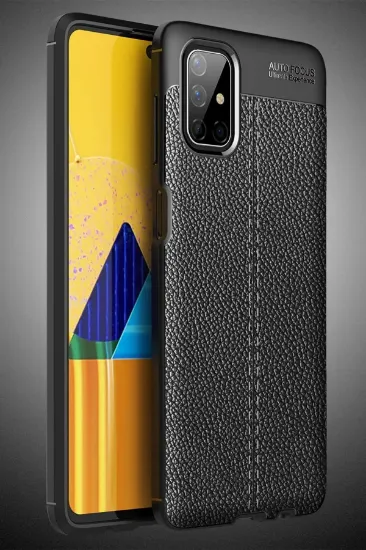 Newface Samsung Galaxy M51 Kılıf Auto Focus Kapak - Siyah resmi