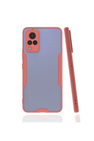 Newface Vivo V21 Kılıf Platin Silikon - Pembe resmi