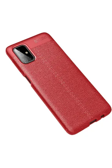 Newface Samsung Galaxy M51 Kılıf Auto Focus Kapak - Kırmızı resmi