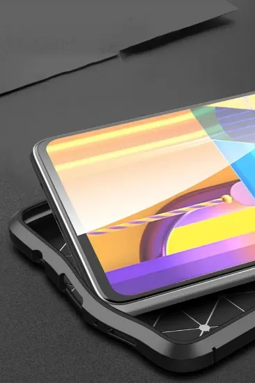 Newface Samsung Galaxy M51 Kılıf Auto Focus Kapak - Kırmızı resmi