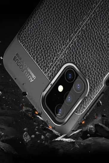 Newface Samsung Galaxy M31S Kılıf Auto Focus Kapak - Siyah resmi