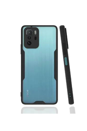 Newface Xiaomi Poco X3 GT Kılıf Platin Silikon - Siyah resmi